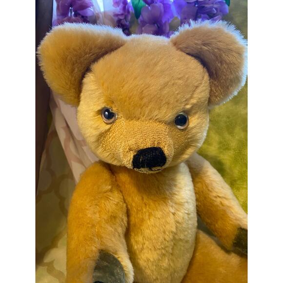 Vintage Merrythought Mohair Teddy Bear: 1980s Harrods Limited Edition - Picture 4 of 9